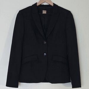 BOSS Hugo Boss Tailored Single Button Blazer Womens 2 Black